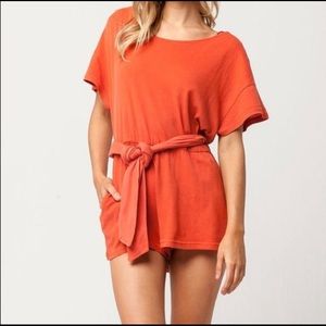 Fun Tangerine Romper